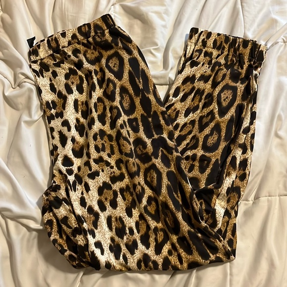 SHEIN Leopard Print Joggers - Picture 1 of 4